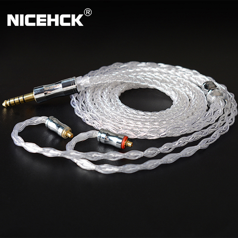 NICEHCK LitzPS-Pro Upgrade Cable 8 Core 4N Litz Pure Silver Cable 3.5mm/2.5mm/4.4mm MMCX/NX7/QDC/0.78 2Pin for MK3 ST-10s KXXS ► Photo 1/6