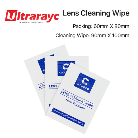 Ultrarayc Lens Cleaning Wipes for 10.6um CO2 and 1064nm Fiber Laser Lenses mirror 10 Pcs Pack ► Photo 1/3