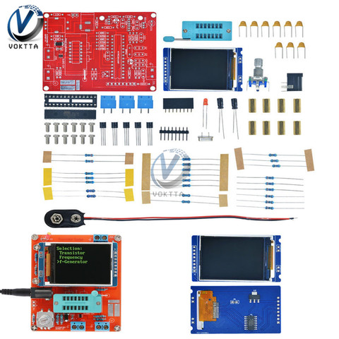 Mega328 Transistor Tester Diode Capacitance LCR Capacitor Meter Voltage Frequency Meter PWM Square Wave Generator DIY ► Photo 1/6