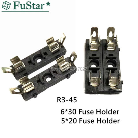 5pcs R3-45A Taiwan SCI Fuse Holder PBT 6*30mm 15A 125V  (UL flame:94V-0) 8A 250V 5*20mm Fuseboxe inside 6*30 mm 10A 250V Hot NEW ► Photo 1/1