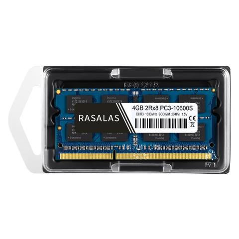 Rasalas 4GB 2Rx8 PC-10600S Oперативная Nамя DDR3 1333Mhz SO-DIMM  1,5V Notebook RAM  Laptop Fully Compatible Memory  NO-ECC Blue ► Photo 1/6