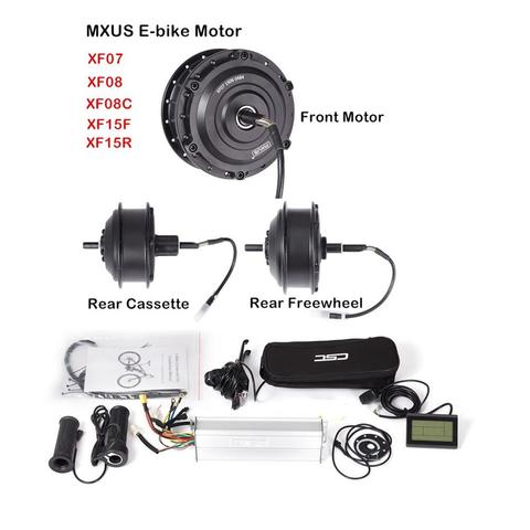 Ebike Motor MXUS 36V 250W or 350W Brushless Geared Hub Motor XF07 XF08 XF15F XF15 with KT-LCD3 Display Controller Speed Throttle ► Photo 1/6