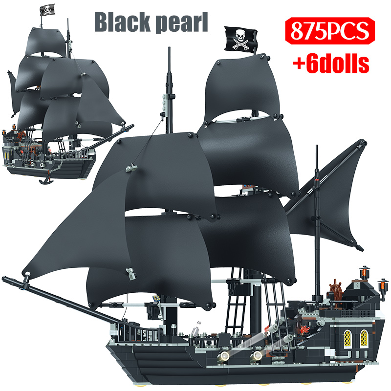 New Pirates of the Caribbean Black Pearl Ship Model Building Blocks compatible 