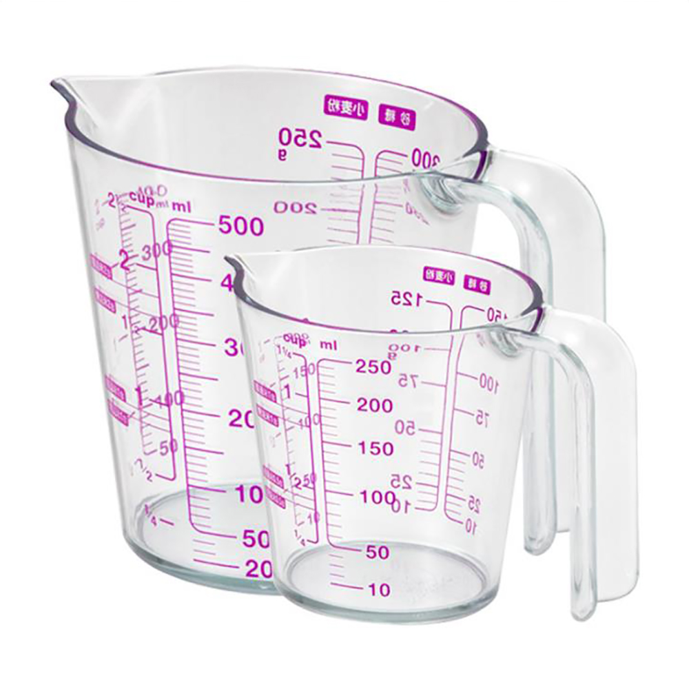 Glass Measuring Cups with Scale 250/500ml Coffee Pitcher Kitchen Baking Tools