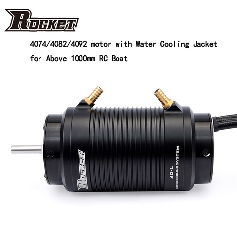 Rocket 4074 4082 4092 1900KV 1600KV 1520KV 1250KV 2250KV 1700KV Brushless Motor Water Cooling Jacket for 1000mm(or Above) RC Car ► Photo 1/6