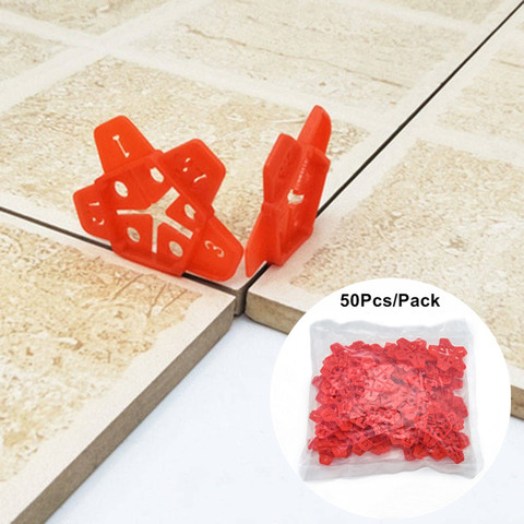 50pcs 5 Size Ceramic Gap Tile Leveling System Locator Cross Tile Leveling System Gap Manual Grout Pump Floor Construction Tools ► Photo 1/6