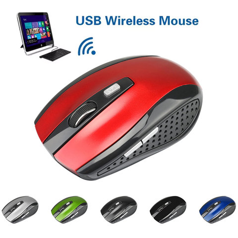 Adjustable DPI Mouse 2.4GHz Wireless Mouse 6 Buttons Optical Gaming Mouse Gamer Wireless Mice with USB Receiver for PC Computer ► Photo 1/6