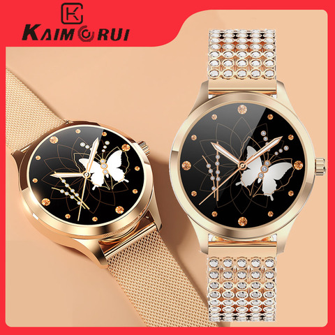 Kaimorui Smart Watch Women DIY Dials Heart Rate Blood Pressure SPO2 Monitor Whatsapp Reminder Smartwatch 2022 For Lady Girl Gift ► Photo 1/6