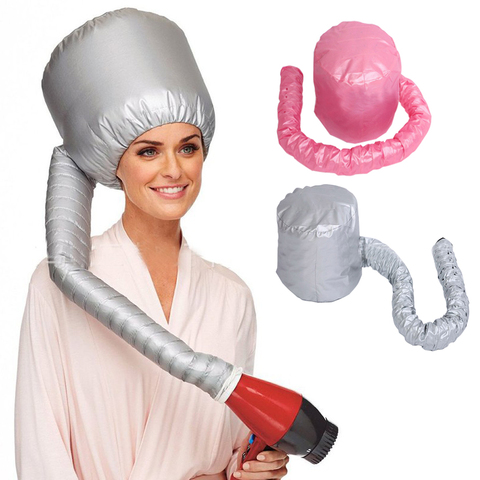 Nylon Hair Dryer Nursing Caps Easy Use Hair Perm Hair Dryer Hair Modelling Warm Air Drying Treatment Safe Cap Home Salon Use 1Pc ► Photo 1/6