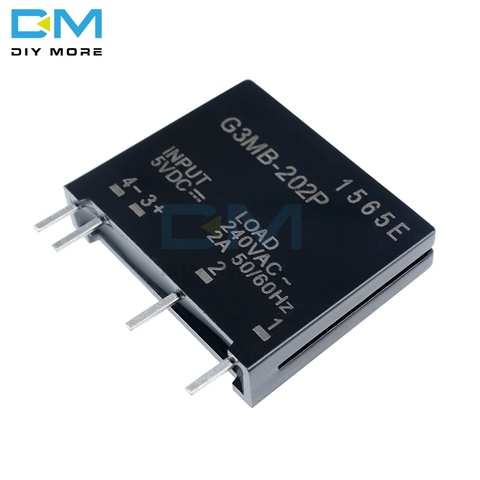 5PCS Relay Module G3MB-202P G3MB 202P DC-AC PCB SSR In 5V DC Out 240V AC 2A Solid State Relay Module ► Photo 1/6