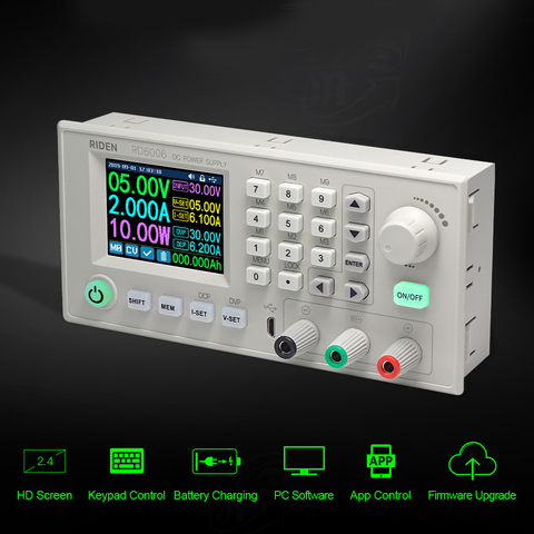 RD6006/RD6006W USB WIFI DC-DC 60V 5A Voltage Current Step-down Power Supply Module Buck Voltage Converter Voltmeter ► Photo 1/6