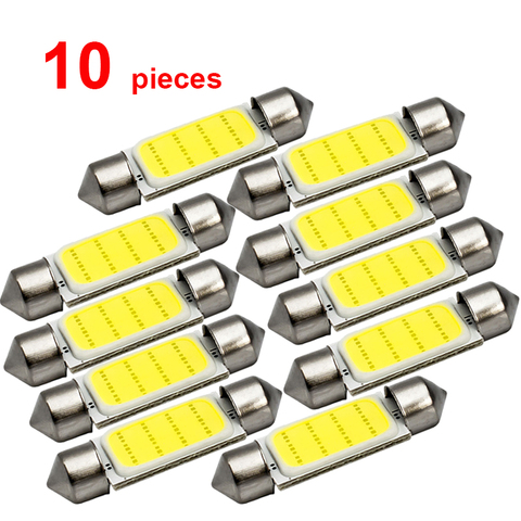 10x C5W Car LED COB Bulb Interior Reading Light Festoon LED Super Bright  Auto Dome License Plate Luggage Trunk Lamp 31mm 36mm - Price history &  Review