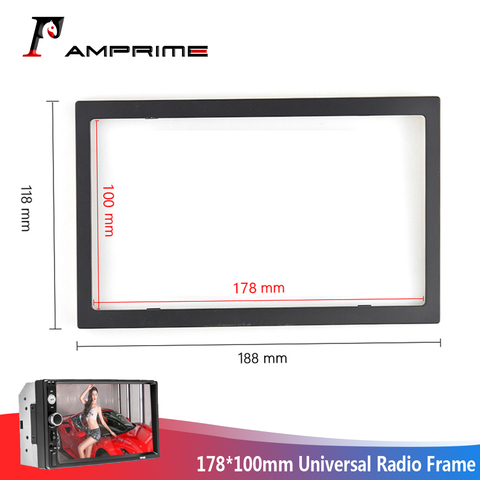 AMPrime Android radio Car Accessories 2Din Radio ABS Plastic Framework Car Multimedia Player For Universal 7010B/7023B/7018B ► Photo 1/6