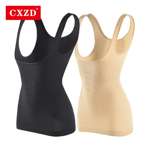 CXZD Women Slimming Vest Shaper Slimming Tummy Control Tank Top Vest Bodysuits Shapewear Tummy Waist Corset Girdle Body Shaper ► Photo 1/6