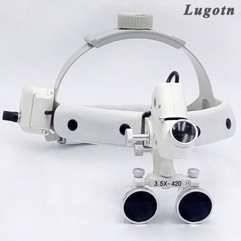 3.5 magnify high intensity led light surgical magnifier with headlight surgeon operation medical enlarger clinical dental loupes ► Photo 1/6