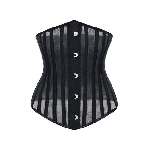 Burvogue Corsets and Bustiers Women Breathable 24 Steel Boned
