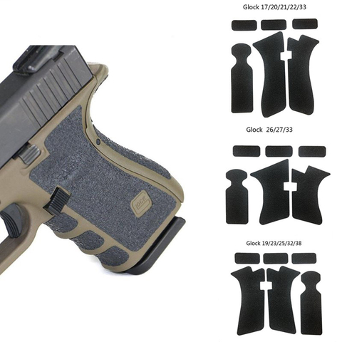 tactical M4 M16 ar 15 accessories airsoft Non-slip Rubber Grip Wrap Tape Glove Grips Material Sheet for Glock G17 G19 G26 pistol ► Photo 1/6