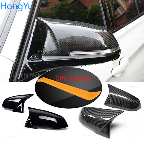 For BMW 1 2 3 4 X Series Rear View Side Mirror Cover F20 F21 F22 F23 F30 F32 F36 X1 E84 F87 M2 Carbon fiber pattern Accessories ► Photo 1/6