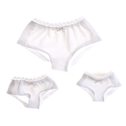 1Pcs fashion for BJD SD Dollfie Dolls Clothes S/M/L Size For 1/3 1/4 1/6 Solid Doll Pure White Underwear Briefs ► Photo 1/6