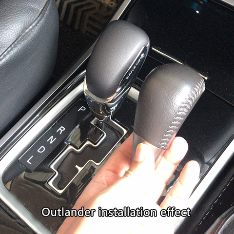 Brand New Automatic Car Gear Shift Knob Lever Stick Head Gearbox Handles for Mitsubishi for OUTLANDER EX Genuine Leather Handles ► Photo 1/6