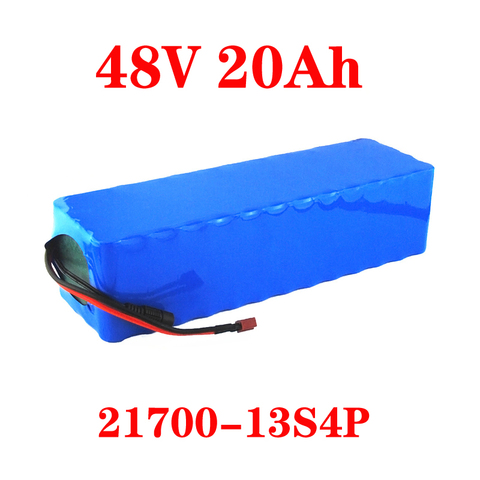 LiitoKala 48V 20AH 48V Lithium battery 21700 5000mAh 13S4P 500W Scooter Battery 48v20ah Electric Bike Battery ► Photo 1/6