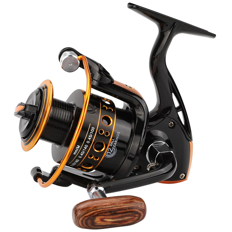 JACKFISH 12BB Spinning Fishing Reel Fishing Wheel for Saltwater Metal Spool Fishing Reels carpa molinete de pesca fishing tackle ► Photo 1/6