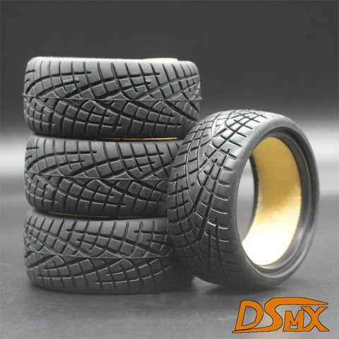 1:10 Scale RC model Car parts On Road 26mm High Grip Rubber Tires Fit HSP HPI HIMOTO REDCAT Racing 6081all for HSP 94123/94122/9 ► Photo 1/3