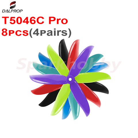 8PCS 4Pairs New DALPROP CYCLONE T5046C propeller 5x4.6x3 5 inch 3-blade CW CCW props 5mm center hole diameter for RC FPV Drone ► Photo 1/6