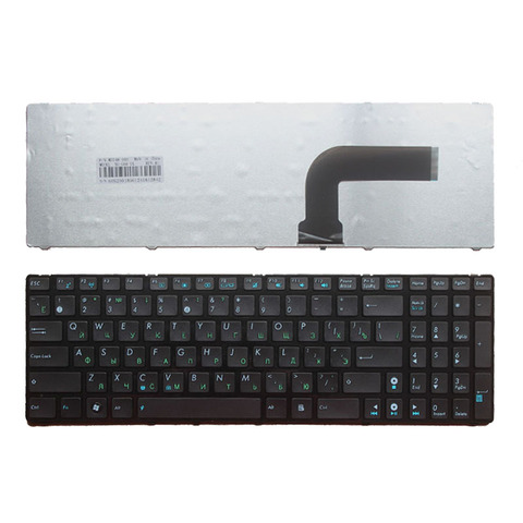 Russian keyboard FOR ASUS X53 X54H k53 A53 N53 N60 N61 N71 N73S N73J P52F P53S X53S A52J X55V X54HR X54C RU With black border ► Photo 1/3