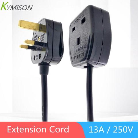 UK 3 Prong Extension Power Cord,IEC UK Male Plug to Female Outlet Socket HongKong Power Cable Extented ► Photo 1/6