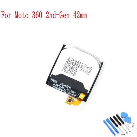 100% NEW SNN5961A FW3S 3.7V 300mAh Battery For Moto 360 2nd-Gen 42mm 2015 Smart Watch FW3S ► Photo 1/1