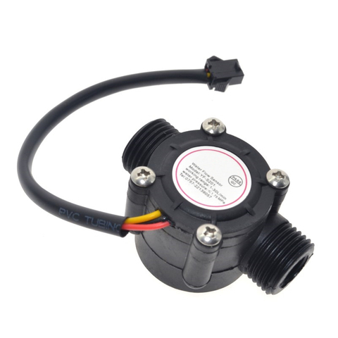 Water flow sensor flowmeter Hall flow sensor Water control 1-30L/min 2.0MPa YF-S201 ► Photo 1/5