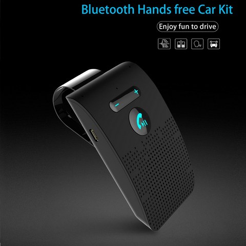 Bluetooth Handsfree Car Kit 5.0 Sun Visor Clip Wireless Audio Receiver Speakerphone Loud Speaker Music Player with Microphone ► Photo 1/1