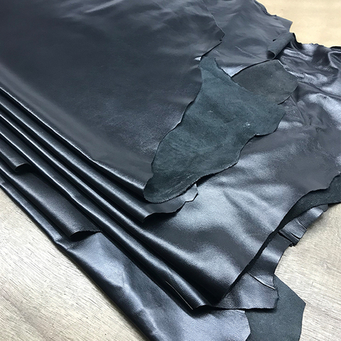 black washed goat real grain leather quality A grade genuine leather soft sheep skin whole spelt leather for gloves clothing ► Photo 1/6