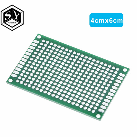 5PCS Great IT FR-4 Glass Fiber Double Side Prototype PCB 4*6 Breadboard Bread Board Tinned Universal Plate ► Photo 1/5