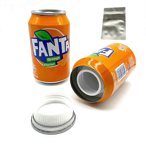 Stash Can Soft Drink Safe Can Diversion Safe Hidden box with a food grade smell proof bag ► Photo 1/6