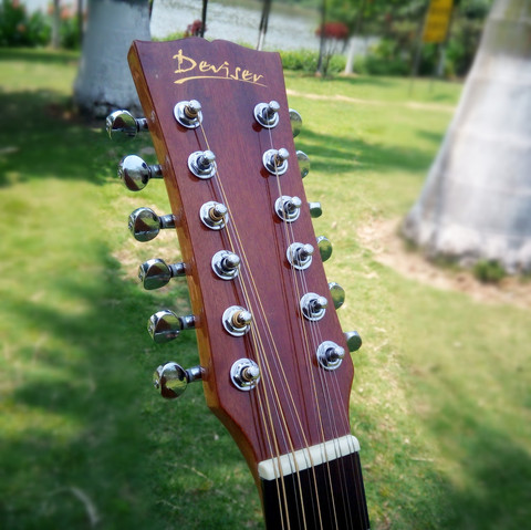 12 String  Acoustic Guitar Electric Balladry Folk Pop Flattop 41 Inch Picea Asperata Guitarra Light Cutaway Electro ► Photo 1/6