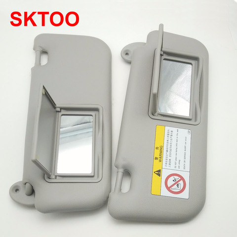 Car Sun Visor Makeup Mirror For Toyota Corolla Levin 2014-2017 Windscreen Sun Visor Auto Accessories Gray ► Photo 1/6