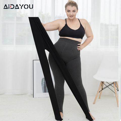 Thick Leggings For Women Plus Size Fleece  & Cashmere High Waist Warm Comfy Oversized Thermal Tight  ouc614a ► Photo 1/6