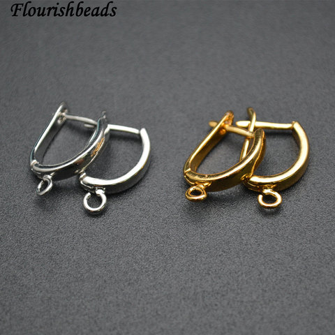 Nickle Free Anti-rust color Plain Metal Earring Hooks Jewelry Findings 50pc Per Lot ► Photo 1/6