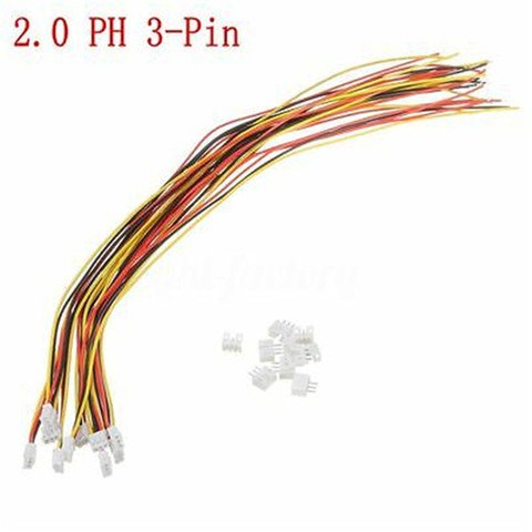 10Sets/Lot Mini Micro 2.0 PH Connector Male Female 2/3/4/5/6/7/8/9/10-Pin Plug With 26AWG Wires Cables Socket 300MM PH2.0 New ► Photo 1/6