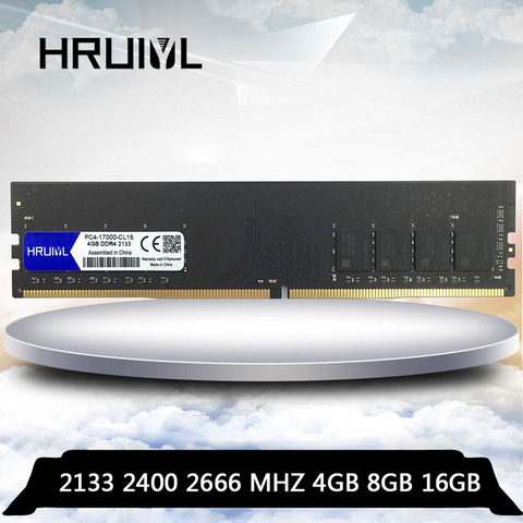 HRUIYL PC Computer RAM DDR4 4GB 8GB 16GB 4G 8G 16G Memory DDR 4 PC4 2133 2400 2666 mhz Desktop Motherboard Memoria 288-pin ► Photo 1/6