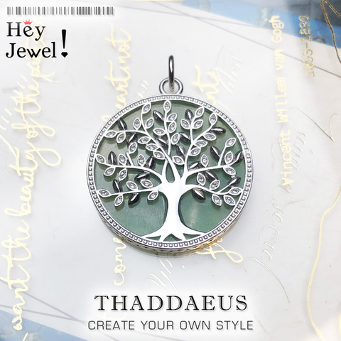 Pendants Green Tree,2022 Spring New Jewelry Trendy Happy Future 925 Sterling Silver Accessories Gift For  Women ► Photo 1/6