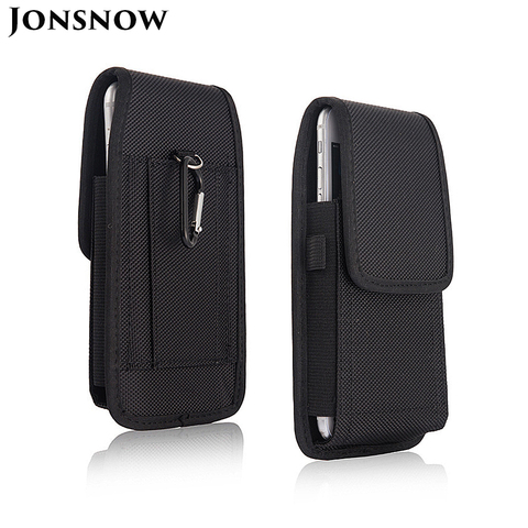 Universal Nylon Holster for iPhone Samsung Huawei Xiaomi Mens Waist Pack Carabiner Belt Clip Pouch for 3.5-6.3 inch Mobile Phone ► Photo 1/6