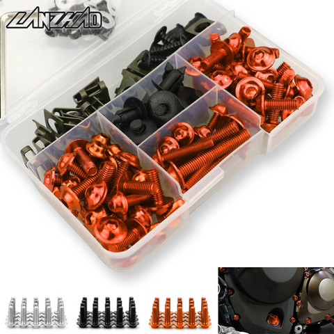 Motorcycle Fairing Bolts Screw Nut Clip Kit Bodywork for KTM Duke RC 125 200 250 390 690 790 990 1190 1290 ADV Enduro RC8 2022 ► Photo 1/6