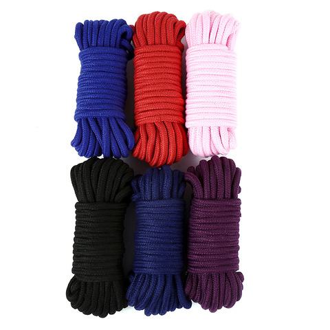 2m/5m/10m Sex Slave Bondage Rope Thick Cotton Restraint Erotic Role play Toys Soft Cotton Rope For Couples Adult Games Product ► Photo 1/6