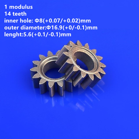 10pcs Powder Metallurgy Gear 1 Modulus 14 Teeth Inner Bore 8mm for Motor Gear Accessories ► Photo 1/5