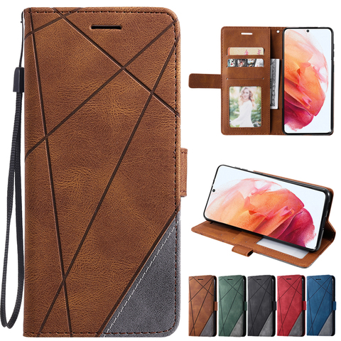 Leather Case For For Samsung Galaxy A01 A02S A10S A11 A12 A20 A21 A32 A40 A41 A50 A51 A52 A70 A71 A72 A91 Phone Stand Cover Bag ► Photo 1/6