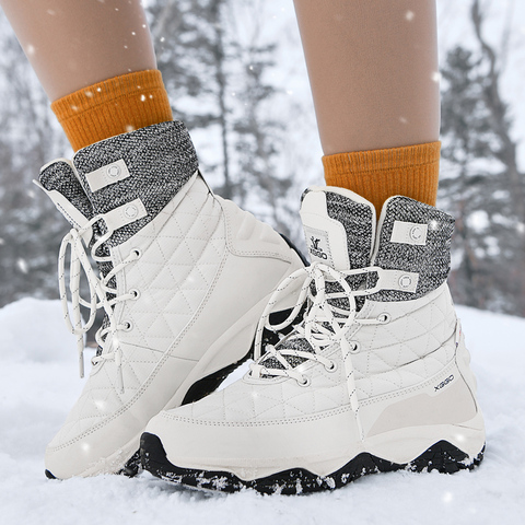 XIANG GUAN Hiking Shoes Women Waterproof Snow Climbing Mountain Tactical Boots Woman Outdoor Sports Camping Hunting Trekking Gym ► Photo 1/6