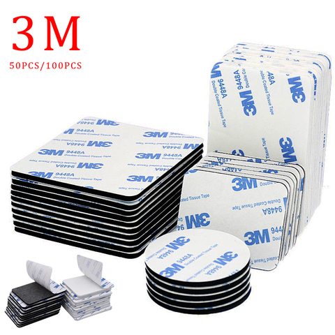 50pcs/100pcs New 3M Double Sided Self Adhesive Velcro Tape round Foam Tape Mounting Sticky With Strong Glue Magic Sticker Tape ► Photo 1/6